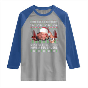 Funny Nakatomi Plaza Christmas Raglan Shirt Come Out To The Coast John Xmas 80's Die Movie TS11 Sport Gray Royal Print Your Wear