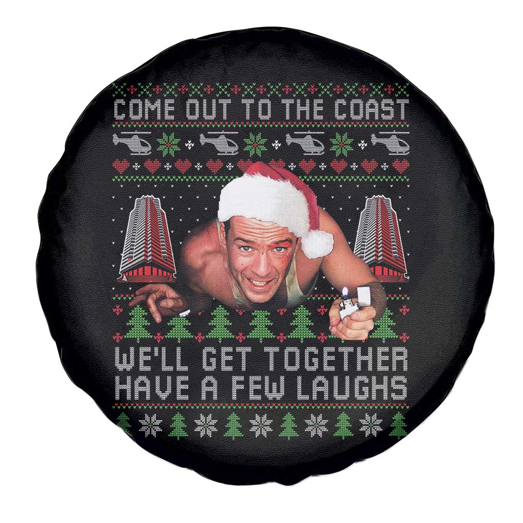 Funny Nakatomi Plaza Christmas Spare Tire Cover Come Out To The Coast John Xmas 80's Die Movie TS11 Print Your Wear
