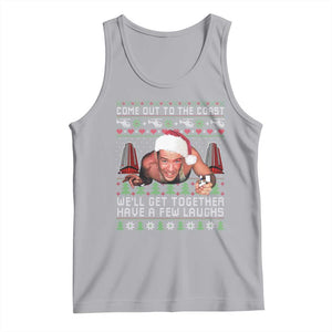 Funny Nakatomi Plaza Christmas Tank Top Come Out To The Coast John Xmas 80's Die Movie TS11 Athletic Heather Print Your Wear