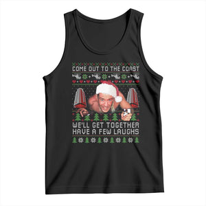 Funny Nakatomi Plaza Christmas Tank Top Come Out To The Coast John Xmas 80's Die Movie - Print Your Wear