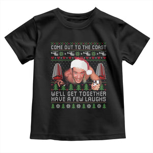 Funny Nakatomi Plaza Christmas Toddler T Shirt Come Out To The Coast John Xmas 80's Die Movie TS11 Black Print Your Wear
