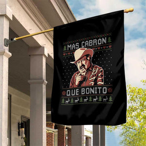 Funny Julian Garza Christmas Garden Flag Mas Cabron Que Bonito Cowboy Holiday Mexican Xmas TS11 Print Your Wear