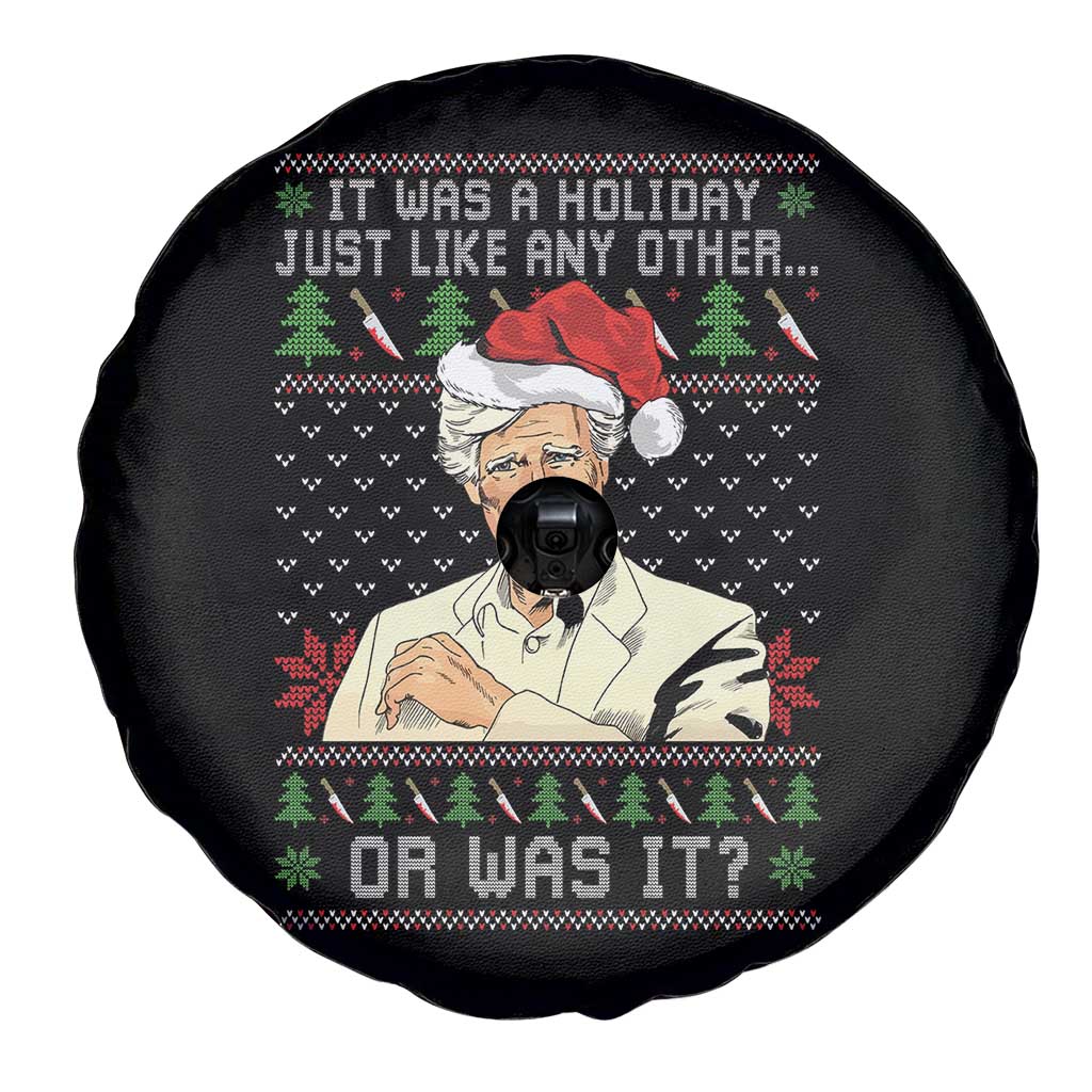 True Crime Christmas Keith Spare Tire Cover Funny It Was A Holiday Just Like Any Other Or Was It TS11 Print Your Wear