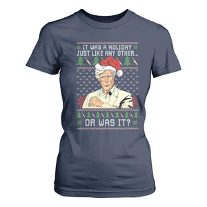 True Crime Christmas Keith T Shirt For Women Funny It Was A Holiday Just Like Any Other Or Was It TS11 Navy Print Your Wear