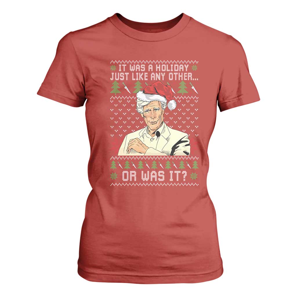 True Crime Christmas Keith T Shirt For Women Funny It Was A Holiday Just Like Any Other Or Was It TS11 Red Print Your Wear