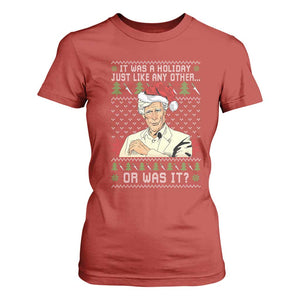 True Crime Christmas Keith T Shirt For Women Funny It Was A Holiday Just Like Any Other Or Was It TS11 Red Print Your Wear