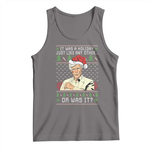 True Crime Christmas Keith Tank Top Funny It Was A Holiday Just Like Any Other Or Was It TS11 Deep Heather Print Your Wear