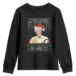 True Crime Christmas Keith Youth Sweatshirt Funny It Was A Holiday Just Like Any Other Or Was It TS11 Black Print Your Wear