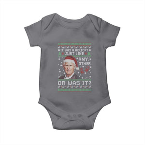 True Crime Christmas Keith Baby Onesie Funny It Was A Holiday Just Like Any Other Or Was It Bloody Hand TS11 Charcoal Print Your Wear