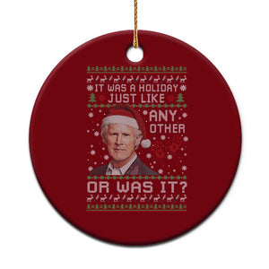 True Crime Christmas Keith Ceramic Ornament Funny It Was A Holiday Just Like Any Other Or Was It Bloody Hand TS11 1pc Red Print Your Wear
