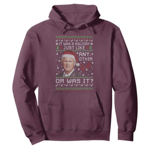 True Crime Christmas Keith Hoodie Funny It Was A Holiday Just Like Any Other Or Was It Bloody Hand TS11 Maroon Print Your Wear