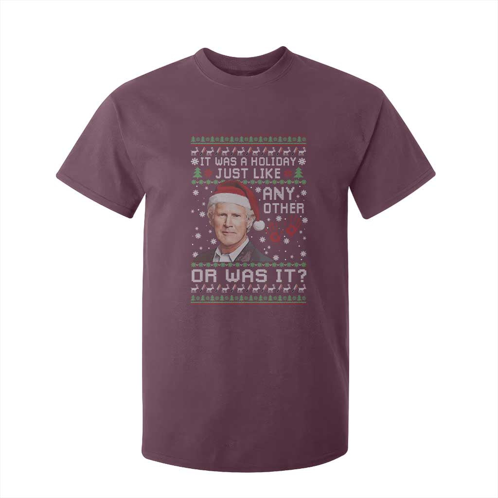 True Crime Christmas Keith T Shirt For Kid Funny It Was A Holiday Just Like Any Other Or Was It Bloody Hand TS11 Maroon Print Your Wear
