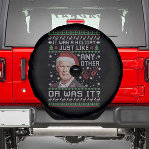 True Crime Christmas Keith Spare Tire Cover Funny It Was A Holiday Just Like Any Other Or Was It Bloody Hand TS11 Black Print Your Wear