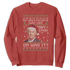 True Crime Christmas Keith Sweatshirt Funny It Was A Holiday Just Like Any Other Or Was It Bloody Hand TS11 Red Print Your Wear