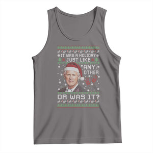 True Crime Christmas Keith Tank Top Funny It Was A Holiday Just Like Any Other Or Was It Bloody Hand TS11 Deep Heather Print Your Wear