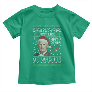 True Crime Christmas Keith Toddler T Shirt Funny It Was A Holiday Just Like Any Other Or Was It Bloody Hand TS11 Irish Green Print Your Wear