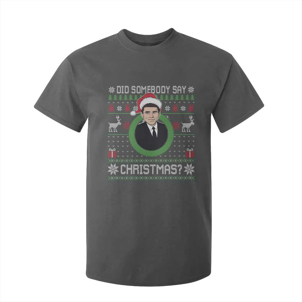 Did Somebody Say Christmas T Shirt For Kid Funny 90s Movie Lloyd Xmas TS11 Dark Heather Print Your Wear