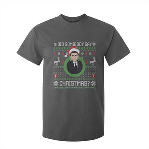 Did Somebody Say Christmas T Shirt For Kid Funny 90s Movie Lloyd Xmas TS11 Dark Heather Print Your Wear
