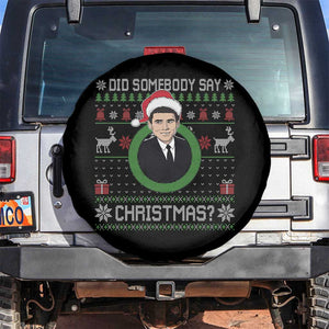 Did Somebody Say Christmas Spare Tire Cover Funny 90s Movie Lloyd Xmas TS11 No hole Black Print Your Wear