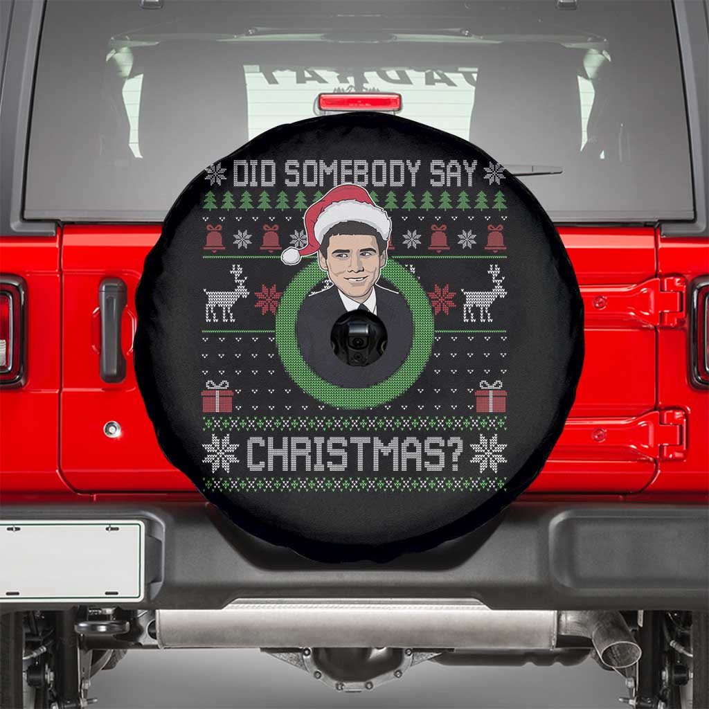 Did Somebody Say Christmas Spare Tire Cover Funny 90s Movie Lloyd Xmas TS11 Black Print Your Wear