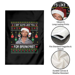 Funny Christmas Jeffrey Dahmer Garden Flag I Eat Guys Like You For Breakfast Serial Killer TS11 Print Your Wear