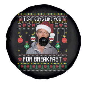 Funny Christmas Jeffrey Dahmer Spare Tire Cover I Eat Guys Like You For Breakfast Serial Killer TS11 Print Your Wear
