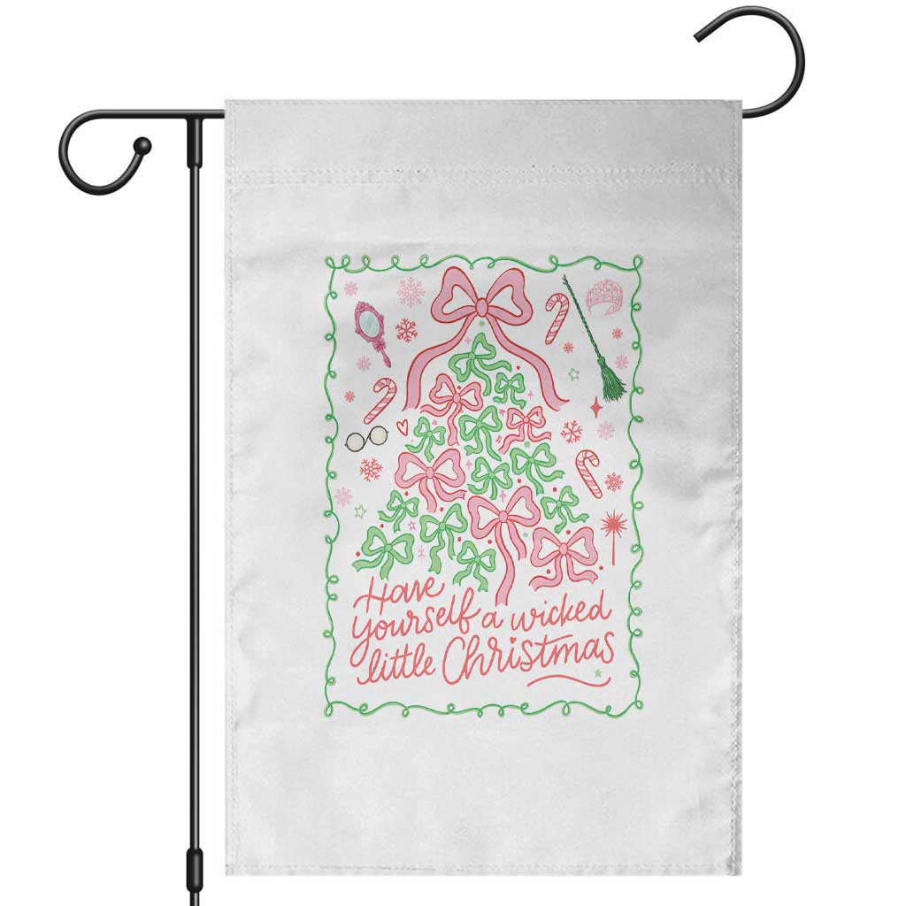 Have Yourself A Wicked Little Christmas Garden Flag Funny Xmas Wizard Princess TS11 White Print Your Wear