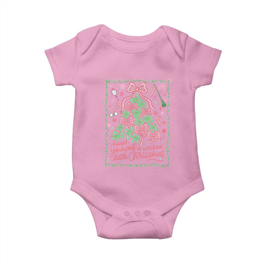 Have Yourself A Wicked Little Christmas Baby Onesie Funny Xmas Wizard Princess TS11 Light Pink Print Your Wear