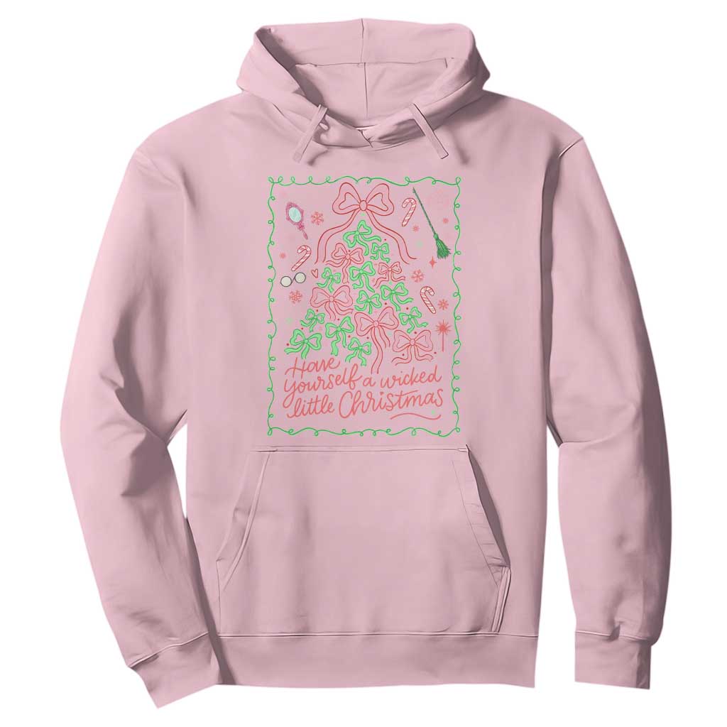 Have Yourself A Wicked Little Christmas Hoodie Funny Xmas Wizard Princess TS11 Light Pink Print Your Wear