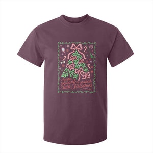 Have Yourself A Wicked Little Christmas T Shirt For Kid Funny Xmas Wizard Princess TS11 Maroon Print Your Wear