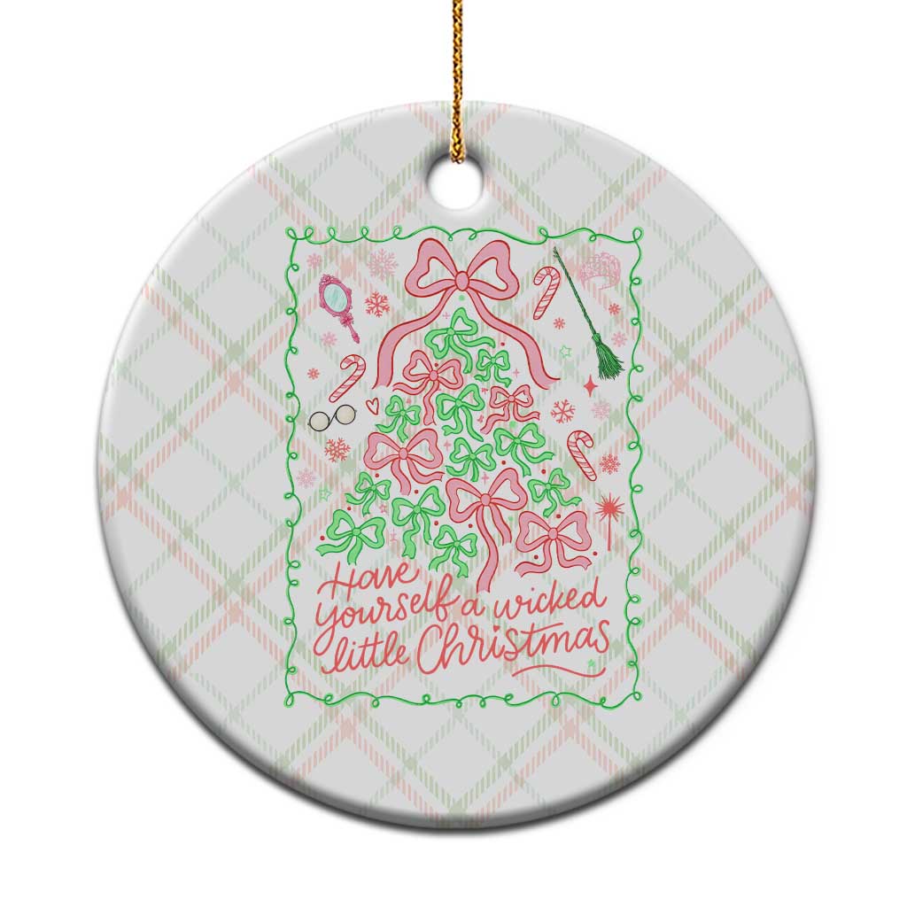 Have Yourself A Wicked Little Christmas Ceramic Ornament Funny Xmas Wizard Princess TS11 1pc Christmas Plaid Print Your Wear