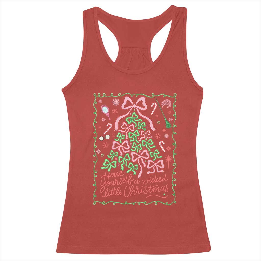 Have Yourself A Wicked Little Christmas Racerback Tank Top Funny Xmas Wizard Princess TS11 Red Print Your Wear