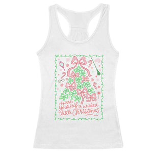 Have Yourself A Wicked Little Christmas Racerback Tank Top Funny Xmas Wizard Princess TS11 White Print Your Wear