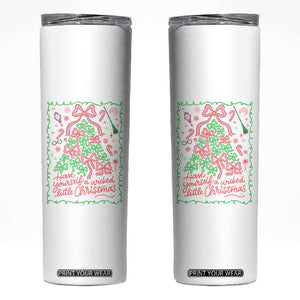 Have Yourself A Wicked Little Christmas Skinny Tumbler Funny Xmas Wizard Princess TS11 White Print Your Wear