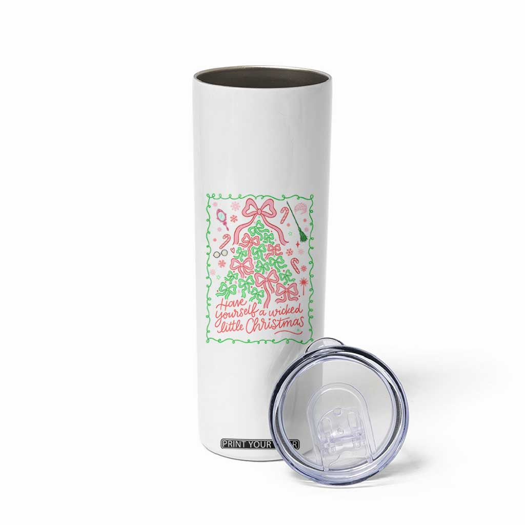 Have Yourself A Wicked Little Christmas Skinny Tumbler Funny Xmas Wizard Princess TS11 Print Your Wear