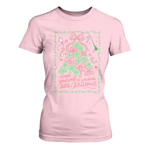 Have Yourself A Wicked Little Christmas T Shirt For Women Funny Xmas Wizard Princess TS11 Light Pink Print Your Wear