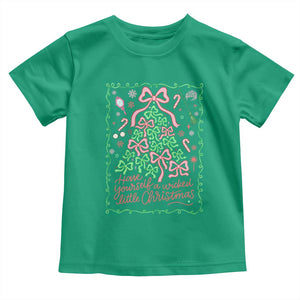Have Yourself A Wicked Little Christmas Toddler T Shirt Funny Xmas Wizard Princess TS11 Irish Green Print Your Wear