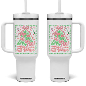 Have Yourself A Wicked Little Christmas Tumbler With Handle Funny Xmas Wizard Princess TS11 One Size: 40 oz White Print Your Wear