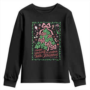 Have Yourself A Wicked Little Christmas Youth Sweatshirt Funny Xmas Wizard Princess TS11 Black Print Your Wear