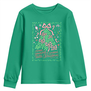 Have Yourself A Wicked Little Christmas Youth Sweatshirt Funny Xmas Wizard Princess TS11 Irish Green Print Your Wear