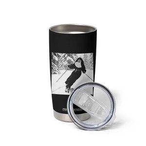 Funny Skiing Nun Graphics Photo Skier Winter Sport Tumbler Cup TS11 Print Your Wear