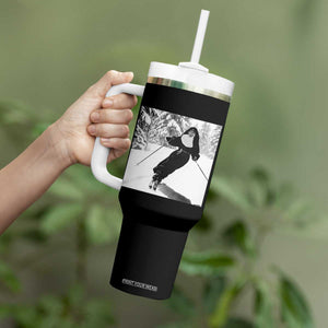 Funny Skiing Nun Graphics Photo Skier Winter Sport Tumbler With Handle TS11 Print Your Wear