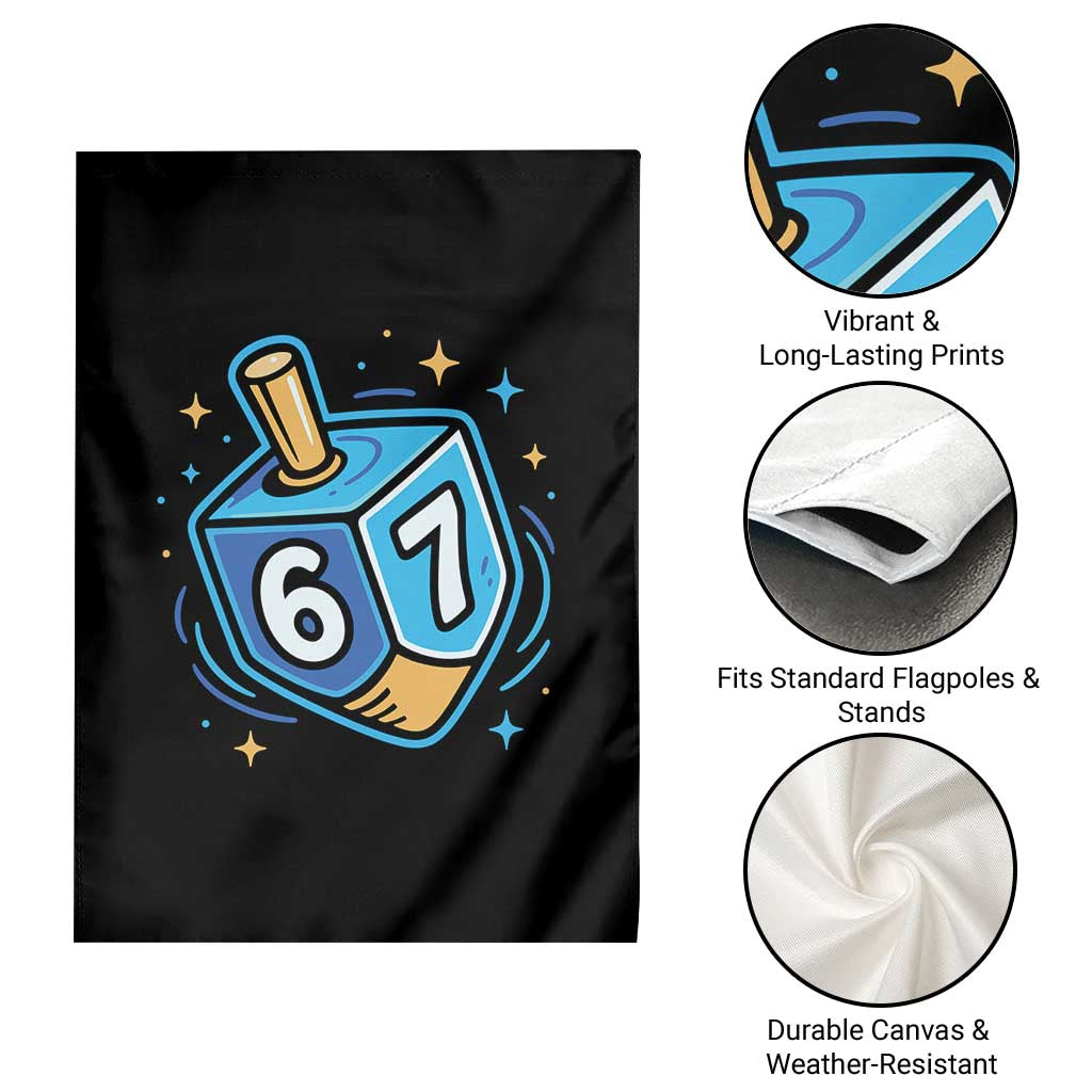 Funny 67 Hanukkah Dreidel Garden Flag Chanukah Star Of David TS11 Print Your Wear