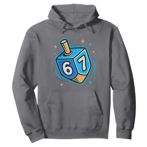 Funny 67 Hanukkah Dreidel Hoodie Chanukah Star Of David TS11 Charcoal Print Your Wear