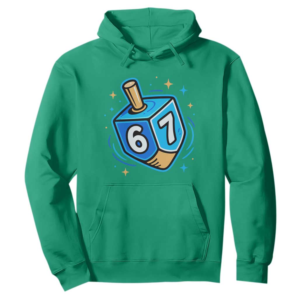 Funny 67 Hanukkah Dreidel Hoodie Chanukah Star Of David TS11 Irish Green Print Your Wear