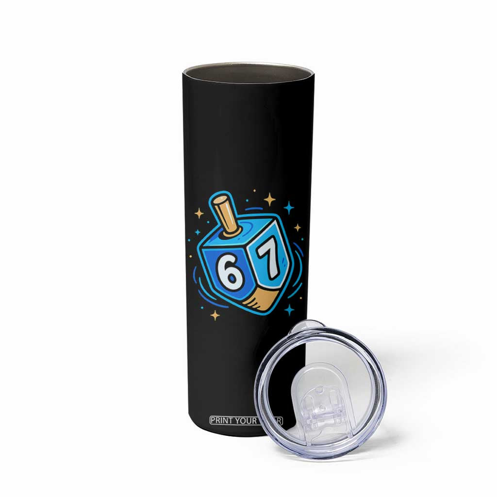 Funny 67 Hanukkah Dreidel Skinny Tumbler Chanukah Star Of David TS11 Print Your Wear