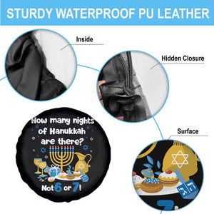 Funny 67 Hanukkah Spare Tire Cover How Many Nights Of Hanukkah Are There Not 6 or 7 TS11 Print Your Wear