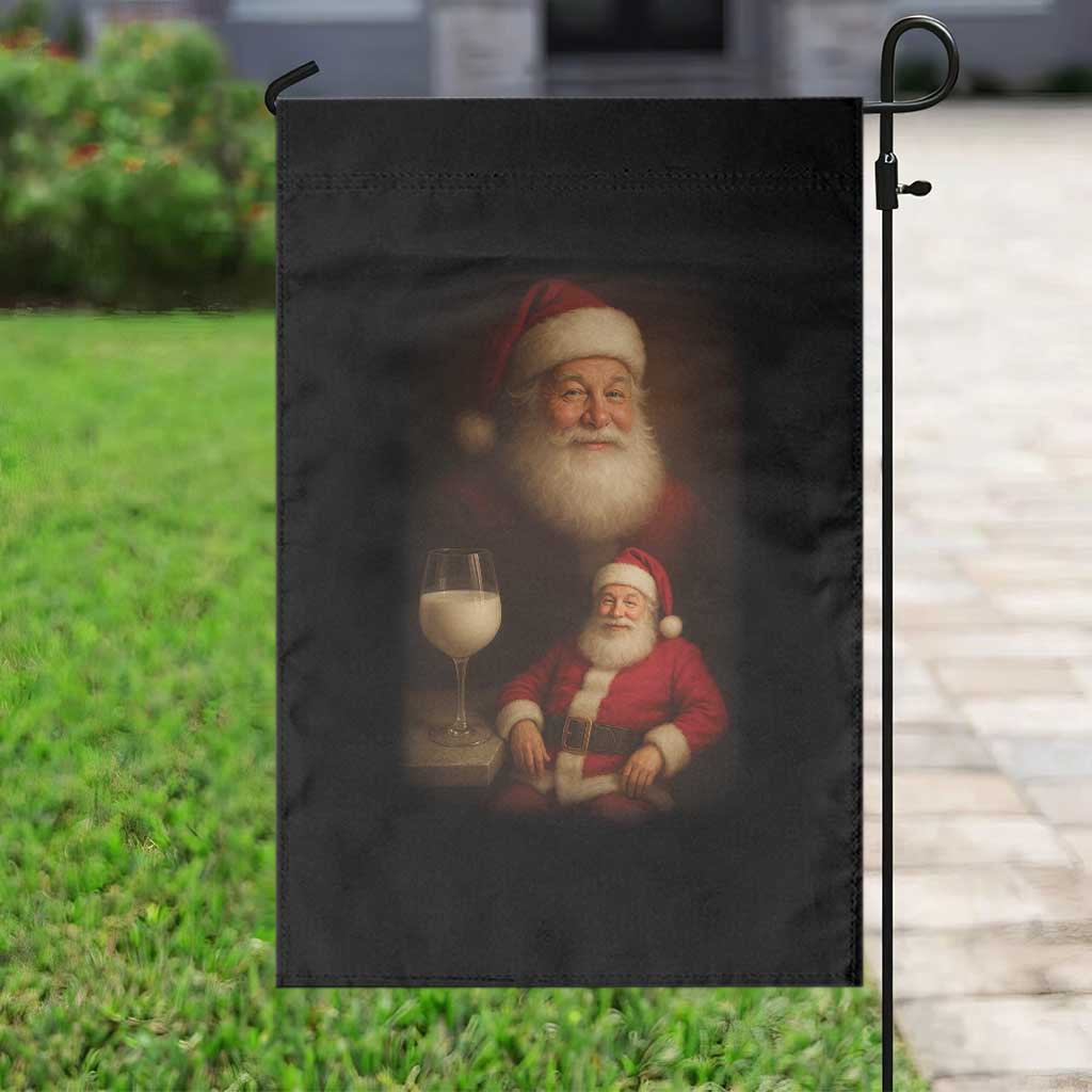 Funny Christmas Santa Drinking Milk Dank Meme Garden Flag TS11 Print Your Wear