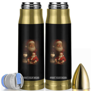 Funny Christmas Santa Drinking Milk Dank Meme Bullet Tumbler TS11 Black Print Your Wear