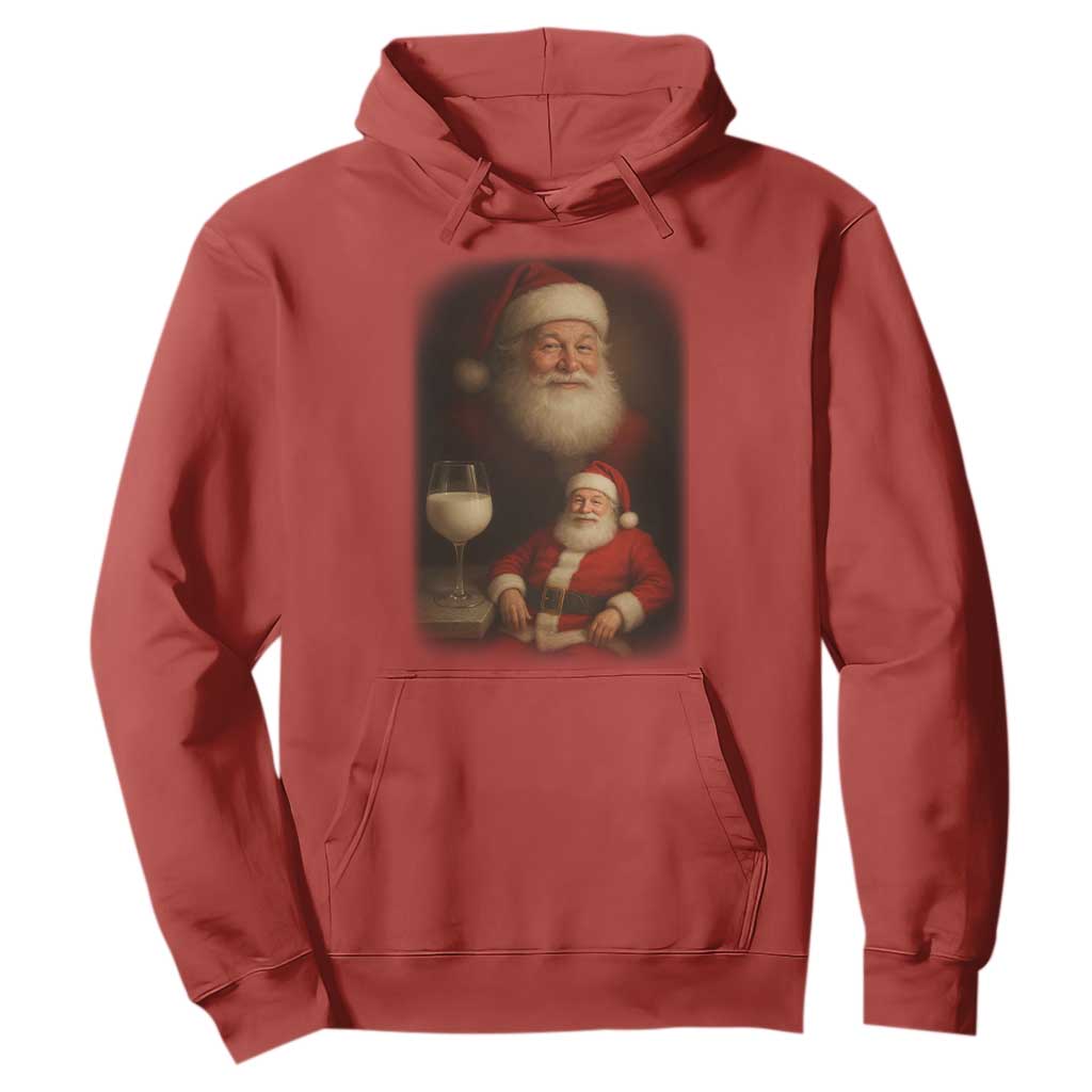 Funny Christmas Santa Drinking Milk Dank Meme Hoodie TS11 Red Print Your Wear